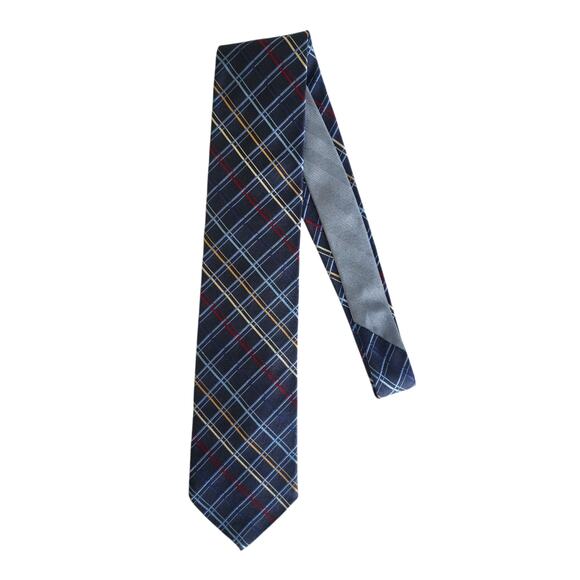 Tommy Hilfiger Other - Tommy Hilfiger Men’s Silk Tie Blue Plaid Check Classic Vintage Necktie